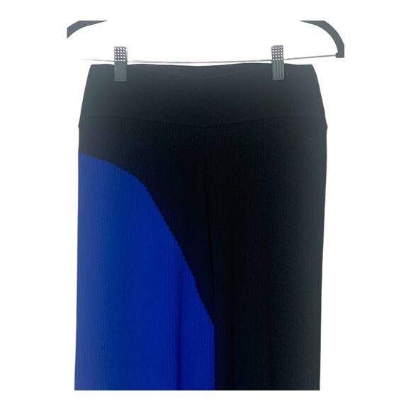 Carlisle Collection Wide Leg Pull On Knit Ribbed Color Block Pants sz S - Picture 6 of 8